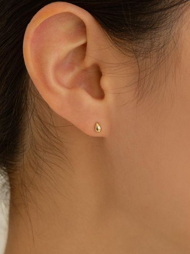 K Mini Teardrop Solid Gold Piercing (LFPI15) - LUNNE - Modalova