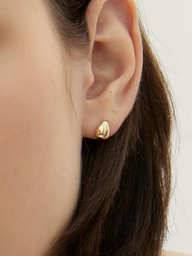 K Volume Teardrop Stud Earrings (LFE20) - LUNNE - Modalova