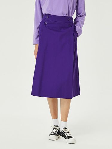 Two-button Point Pleated A-line Skirt (NADF8-WQS500_060) - comgen - Modalova