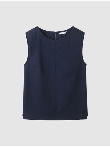 Linen Cotton Sleeveless Boat Neck Top [] (NADU4-WRC050_410) - comgen - Modalova