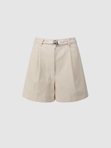 String Belt Semi A-line Corduroy Shorts (NADW0-WPH020_130) - comgen - Modalova