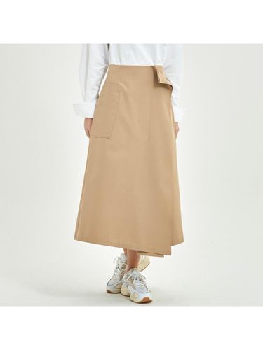 Pocket Detail Modified Wrap Slim Fit Skirt [] (NADS1-WQS300_150) - comgen - Modalova