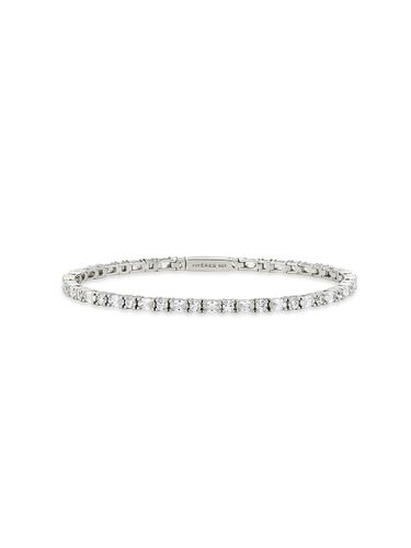 Essence Silver Oval Mix Tennis Bracelet (HL4B5B403W9) - hyeres-lor - Modalova