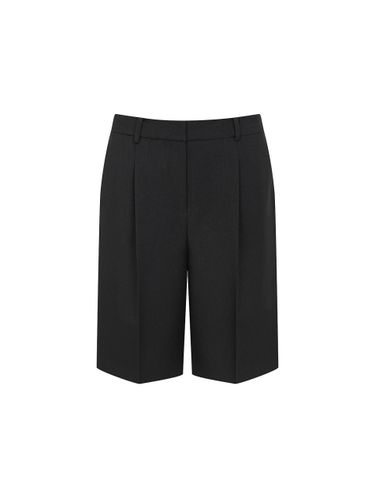 Modern One-Pleat Polyester Half Pants (GR3A0SLJ61) - JJ JIGOTT - Modalova