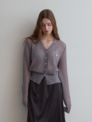 Kid Mohair Coin Classic Cardigan [Gray] - ODER - Modalova