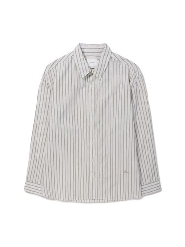 Overfit High-Density Japanese Cotton Stripe Shirt [Beige] (ERSFM25111BEX) - EPIGRAM - Modalova