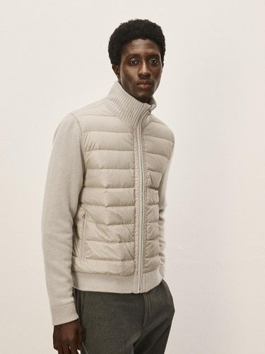 Half Neck Cashmere Down Mix Jacket [Shadow] - murray allan - Modalova