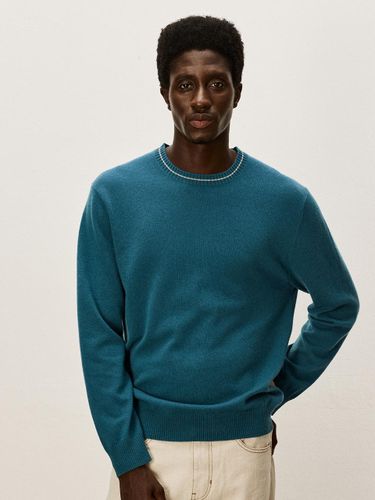 Cashmere Contrast Round Pullover [Emerald Green] (M43MPU006EE) - murray allan - Modalova