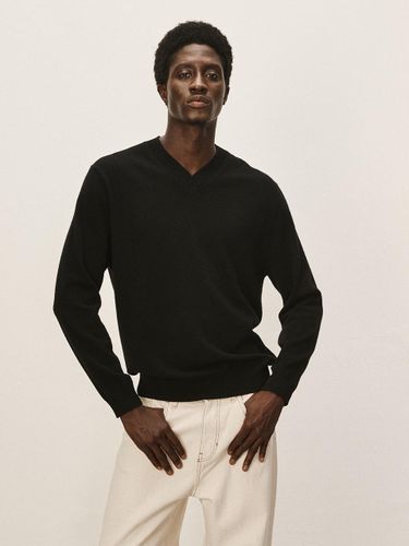 Cashmere V-neck Pullover [Black] (M43MPU041BK) - murray allan - Modalova