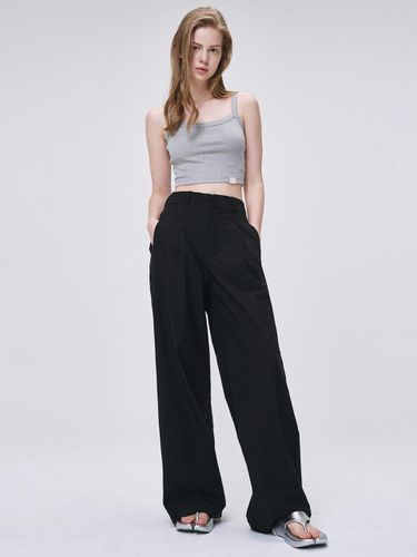 Nylon Stretch Wide-leg Pants [] (2158) - MaLoupe - Modalova