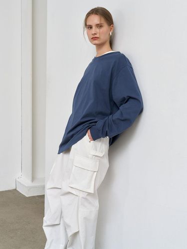 Cooling Loose Fit Long Sleeve T-shirt [DUST BLUE] (SBE1U01004) - GENERAL IDEA - Modalova