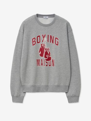 Oversized Boxing Graphic Sweatshirt [Melange Grey] (TNTS5E101G2) - TNGT - Modalova