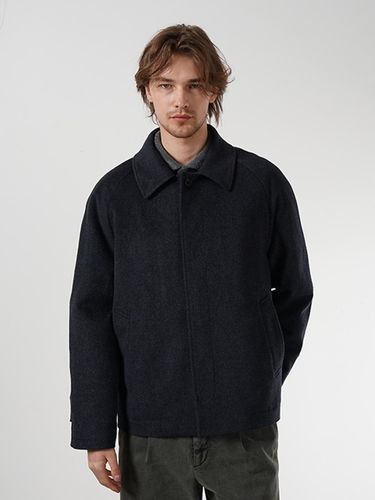 Wool Half Balmacaan Regular Fit Coat [] - birbante - Modalova