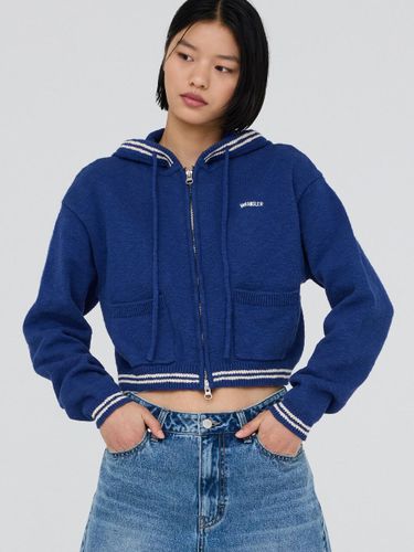 Cropped Star Hoodie Knit Cardigan [Blue] - Wrangler - Modalova