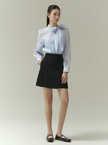 Asymmetric Mini Wrap Skirt (ITP3ZSK760) - itMICHAA - Modalova