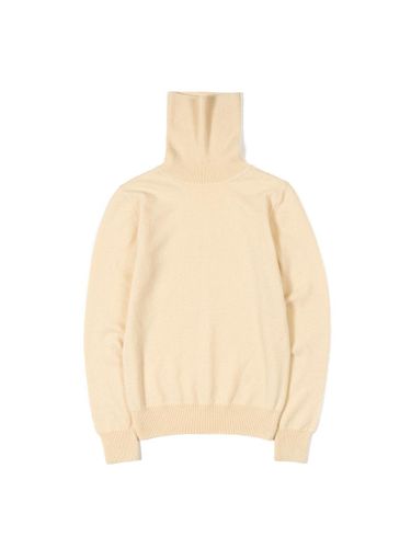 Cashmere Turtleneck Sweater [Cream] - THINK PLANT - Modalova