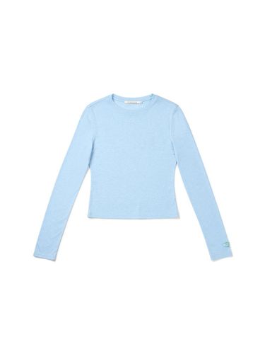 Basic Long Sleeve Premium Blend T-shirt [Blue] - INSTANTFUNK - Modalova