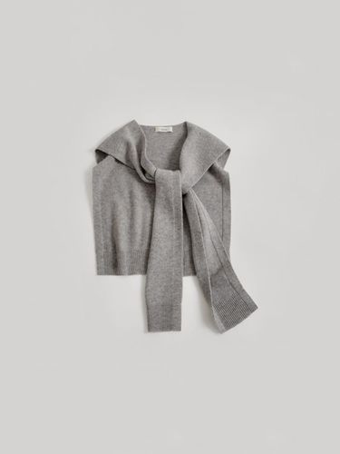 Cashmere Wool Multi Shawl [Gray] - HANE - Modalova