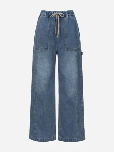 String Wide Relaxed Fit Denim Pants (T236AJE131W) - Thursday Island - Modalova