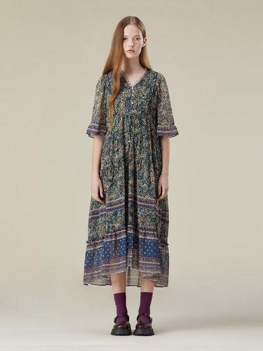 Border Mix Floral Pattern Maxi Dress (T236AOP137W) - Thursday Island - Modalova