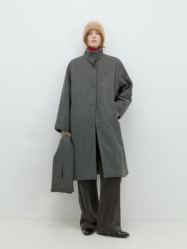 Stripe Padded Versatile Coat [Gray] - OWN FEATURE COLOUR.OFC - Modalova