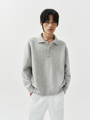 Hairy Wool Textured Relaxed Fit Sweater - THE KNIT COMPANY - Modalova