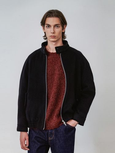 Cashmere Blend High-Neck Regular Fit Blouson - THE KNIT COMPANY - Modalova