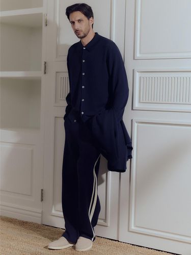 Fine Wool Milano Stitch Track Pants - THE KNIT COMPANY - Modalova