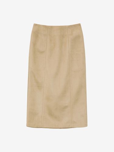 Suede High-Waist Slim-Fit Long Skirt (JZSK129B) - Jucy Judy - Modalova