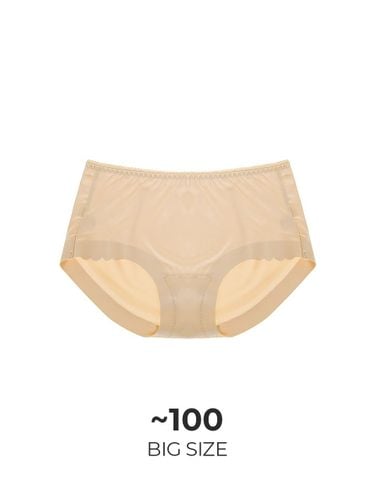 Midi Length Cotton Blend Triangle Panties [Nude] - HIPPINK - Modalova