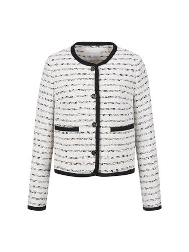Color Block Stripe Tweed Regular Fit Jacket (DW5SJ108) - COIINCOS - Modalova
