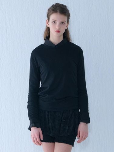 Basic Cotton Long Sleeve T-shirt [] - camino - Modalova