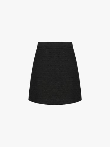 Embossed Texture Block Tweed Mini Skirt (ITP2WSK200) - IT MICHAA - Modalova