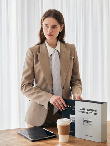 Formal Peaked Single Button Slim Fit Jacket (GR2A0JK221) - JJ JIGOTT - Modalova