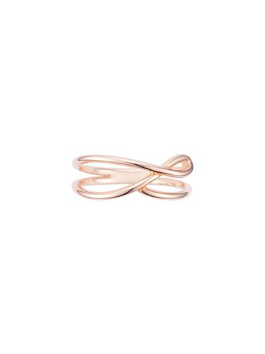 K Rose Gold Wishbone Ring (JJWJR05B2103R4110) - J.ESTINA - Modalova