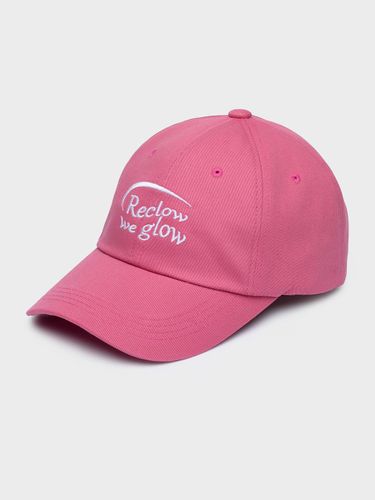 Logo Embroidered Cotton Baseball Cap [Pink] - RECLOW - Modalova