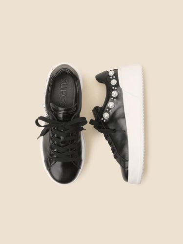 Pearl Leather Platform Sneakers [] (DG4DS25022BLK) - SUECOMMA BONNIE - Modalova