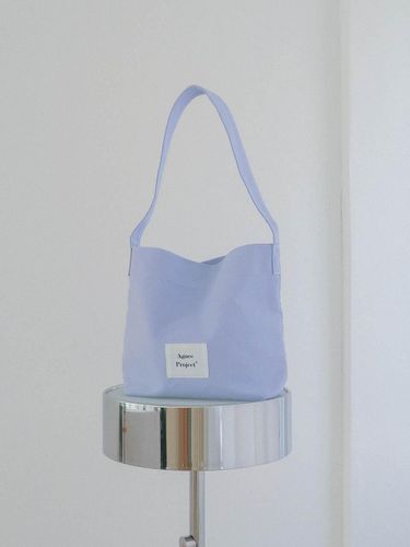 Handcrafted Cotton Peanut Tote Bag [Ice Blue] - Agnes Project - Modalova