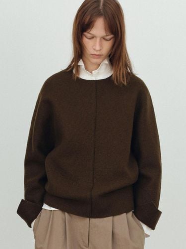 Wool Cocoon Box Fit Sweatshirt - WHEN WE WILL - Modalova