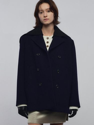 Sailor Wool Oversized Peacoat [] - EVOKE ERA - Modalova