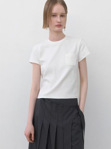 Solid Pocket Slim Cotton Blend T-Shirt (T-6993) - Atelier Nain - Modalova