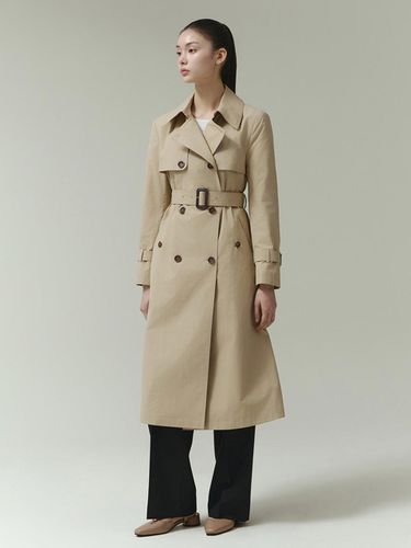 Double Button Trench Coat (ITP3YBY720)(2COLOR) - IT MICHAA - Modalova