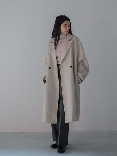 Handmade Double-Button Wool Cashmere Coat [] - The milui - Modalova