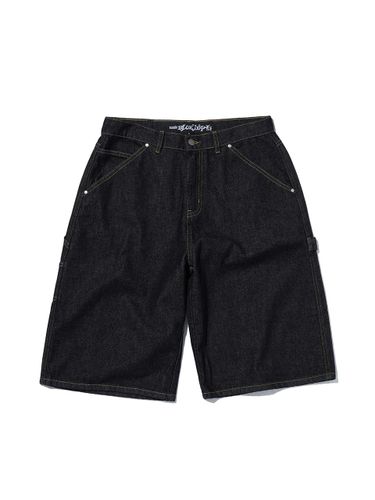 Carpenter Wide Fit Denim Shorts [RAW INDIGO] - SUADE - Modalova