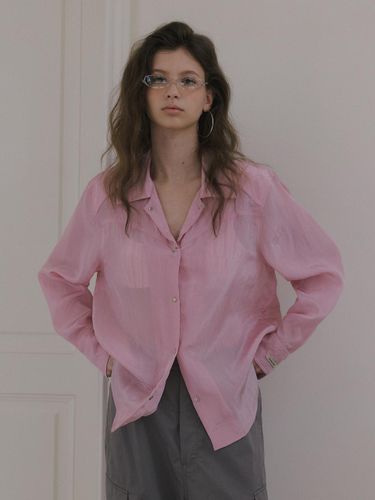 Western Tailored Shine Shirt [Pink] - overdueflair - Modalova