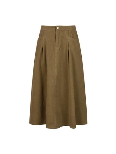 A line cotton skirt_DW4WS132 - COIINCOS - Modalova