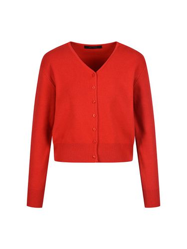 Red V-neck cardigan_DK4WD625 - COIINCOS - Modalova