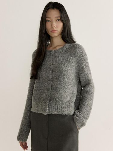 BOUCLE BUTTON CARDIGAN (3COLOR) - Lemme - Modalova