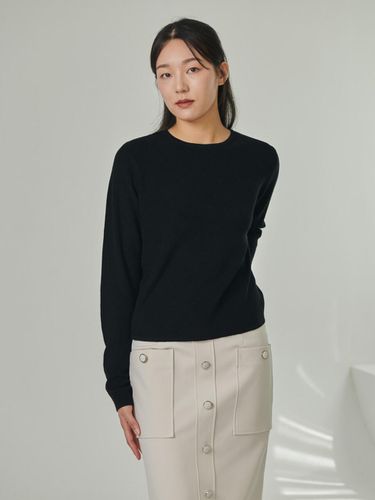 Coet] Round wool knit top_Black - Coett - Modalova