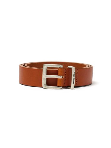 VINTAGE LEATHER BELT IN LIGHT BROWN - Matin Kim - Modalova